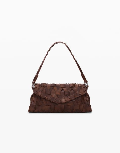 Desigual - Petit sac tressé - Marron - view 1