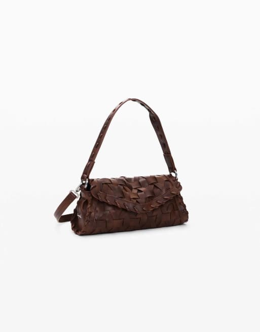 Desigual - Petit sac tressé - Marron, 2 de 4