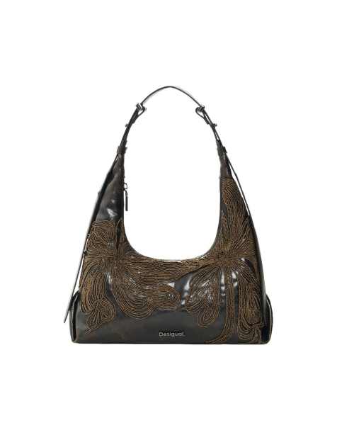 Desigual piccola borsa a spalla marrone - view 1