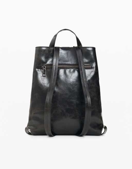 Desigual piccolo zaino ricamato marrone scuro, 2 di 4