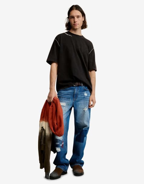 Desigual Plain t-shirt detail in black - view 1