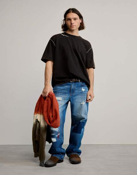 Desigual Plain t-shirt detail in black