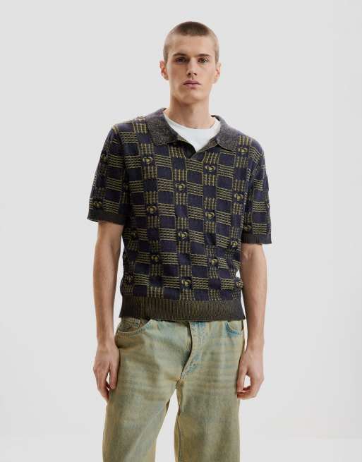 Desigual - Polo bicolore - Bleu