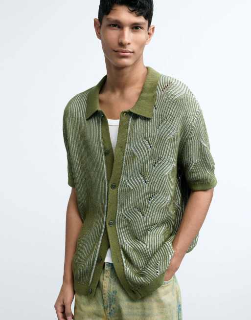 Desigual Polo knit sweater in green, 4 of 4