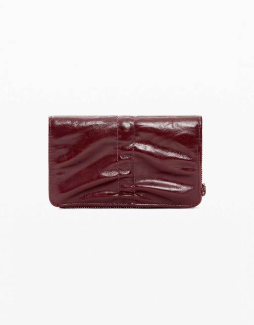 Desigual - Portafoglio rosso lucido con fiocco piccolo, 4 di 4