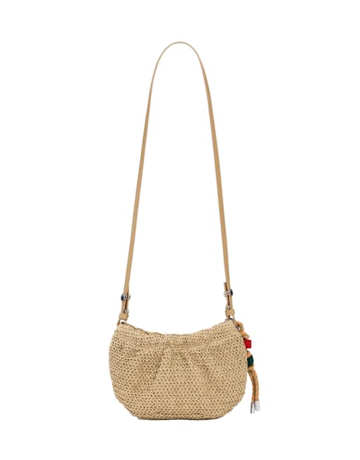 Desigual - Porte-monnaie oval à bandoulière et charms - Beige, 3 de 4