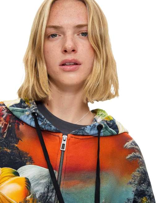 Desigual Printed 100% cotton sweatshirt in multicolored - MULTI, 3 of 4