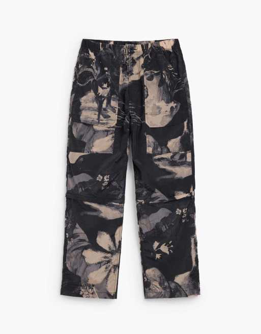 Desigual Printed long trousers in black, 4 of 4