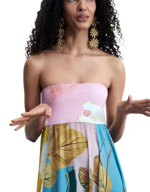 Desigual Printed maxi dress in multicolored, 3 of 4