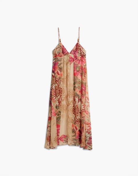 Desigual Printed maxi dress in pink - view 1