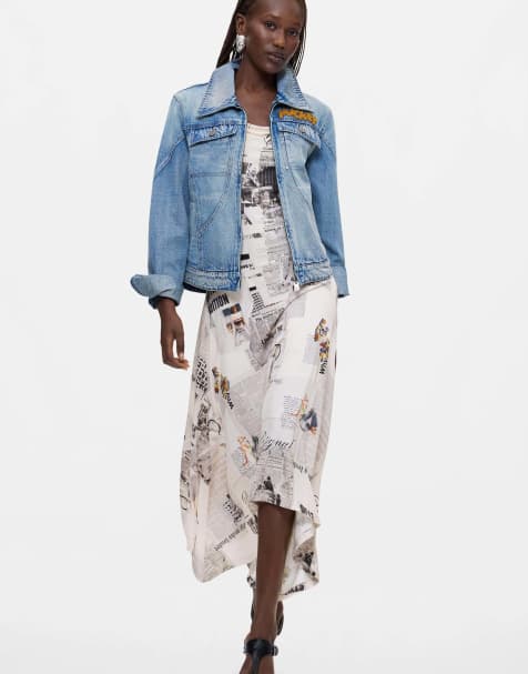 Desigual Printed mickey™ jacket in blue - view 1