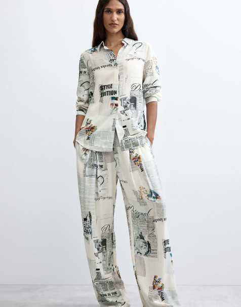 Desigual Printed shirt in white - view 1
