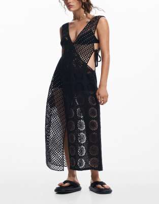 Desigual - Robe au crochet - Noir