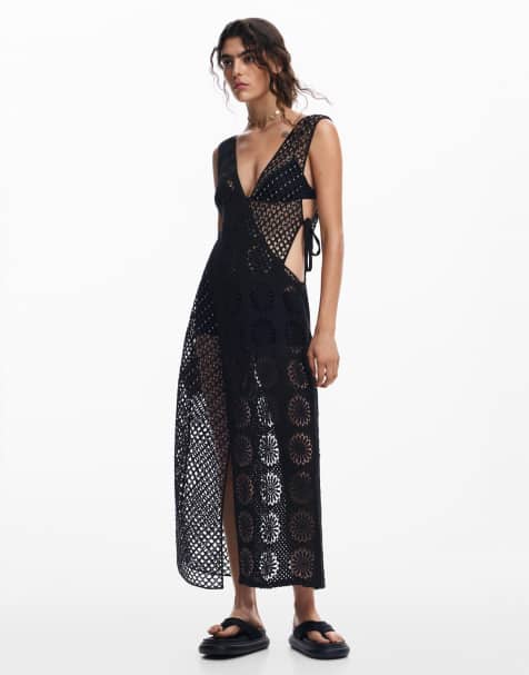 Desigual - Robe au crochet - Noir - view 1