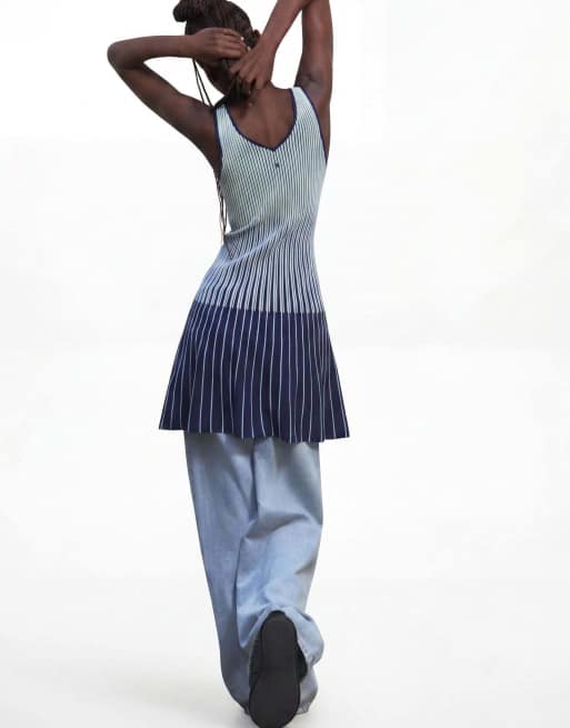 Desigual robe en maille sans manches bleue, 3 de 3