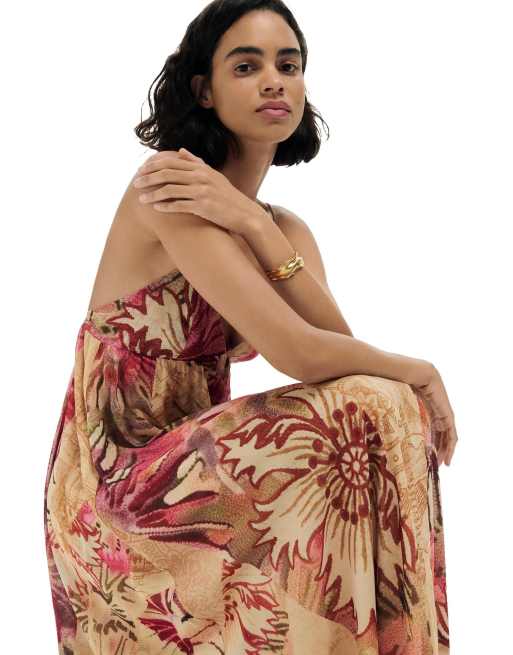Desigual - Robe longue imprimée - Rose, 3 de 4