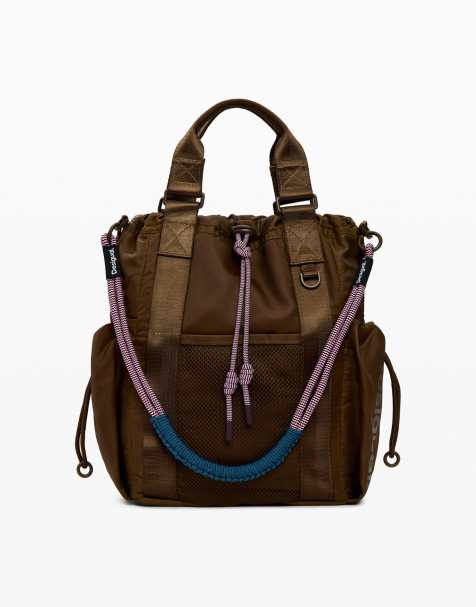 Desigual - Sac à dos multipositions de taille moyenne - Marron - view 1