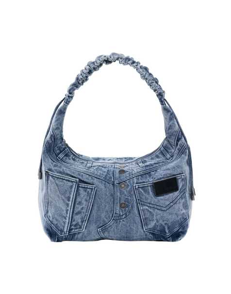 Desigual - Sac en jean taille moyenne - Bleu - view 1