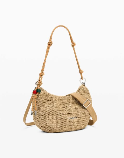 Desigual - Sac en raphia ovale taille moyenne à charms - Beige, 2 de 4
