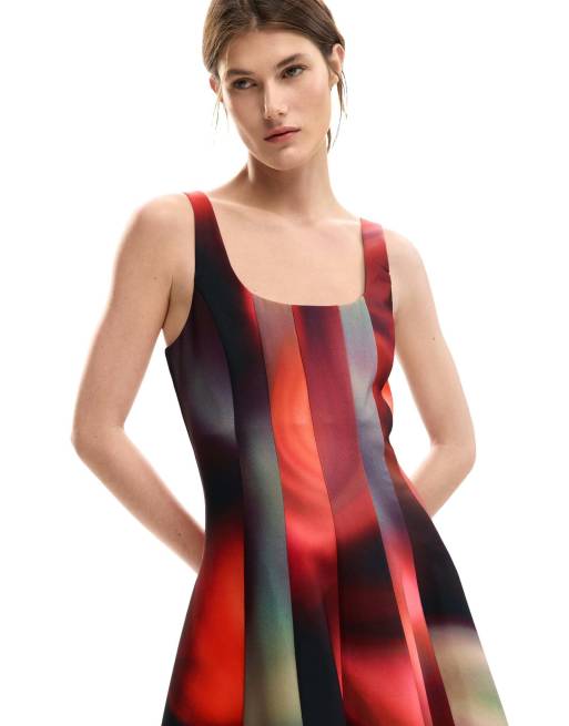 Desigual Short dress panels in black, 3 of 4