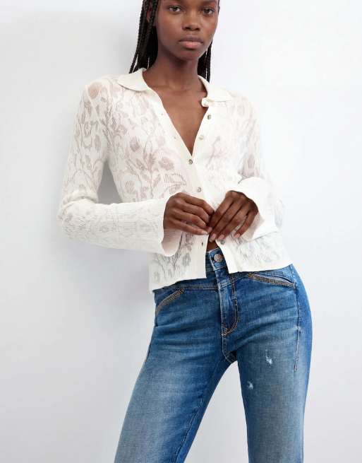Desigual skinny jeans in blauw, 3 van 3