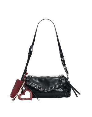 Desigual Small eyelet bag in black