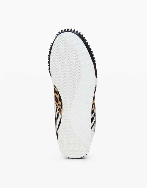 Desigual – Sneaker in Schwarz mit Patchwork-Tierfellmuster, 4 von 4