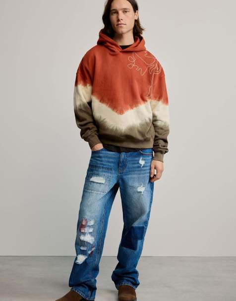Desigual - Sweat effet tie-dye - Orange - view 1