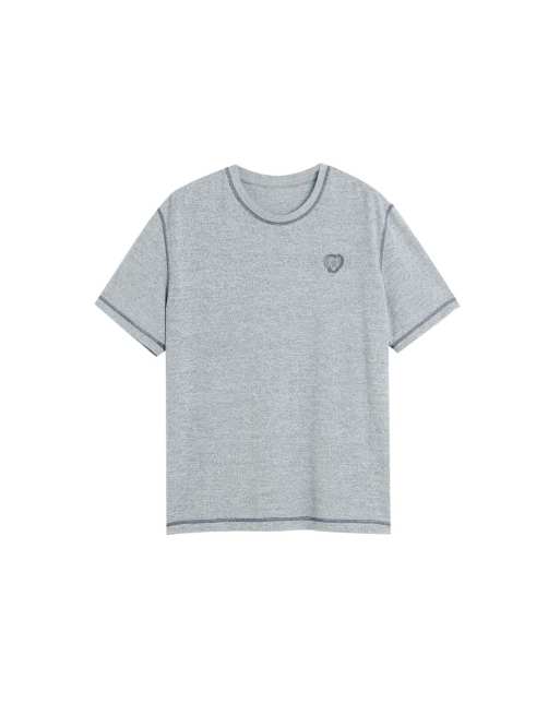 Desigual - T-shirt basic in maglia nera, 4 di 4