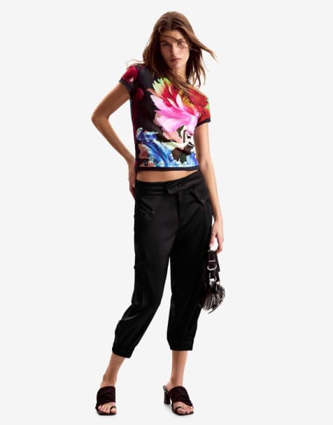 Desigual T-shirt designed by mr. christian lacroix in black - view 1