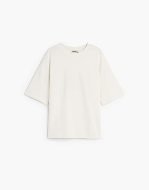 Desigual t-shirt en maille à manches courtes blanc, 4 de 4