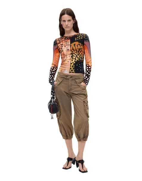 Desigual - T-shirt imprimé à manches longues - Multicolore - view 1