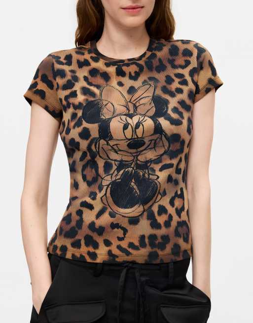 Desigual t-shirt imprimé Mickey™ marron, 3 de 4