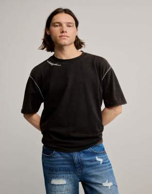 Desigual - T-shirt uni - Noir