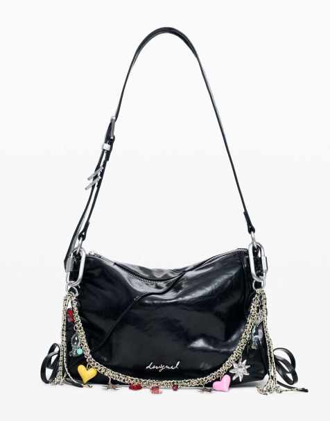 Desigual Tasche in Lederoptik in Schwarz - view 1