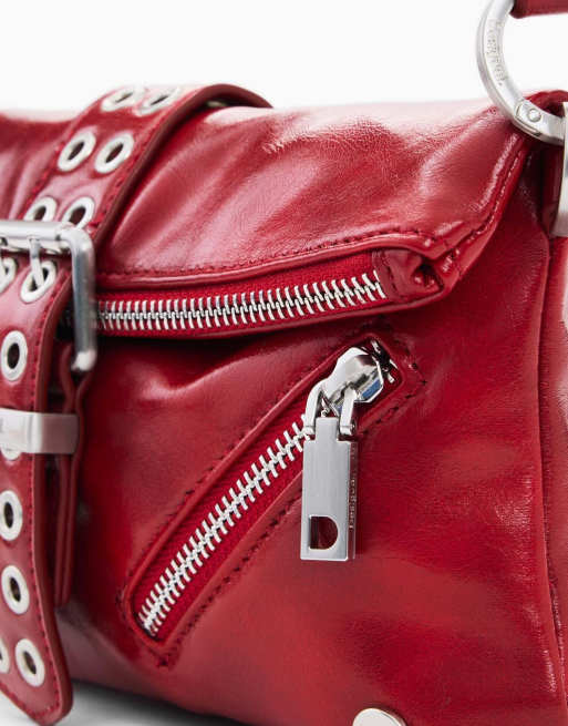 Desigual – Tasche in roter Lederoptik mit Schnalle, 4 von 4