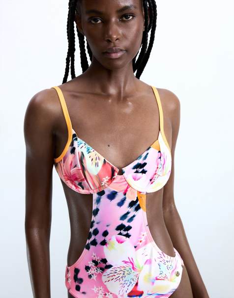 Desigual - Tropical - Bañador amarillo - view 1
