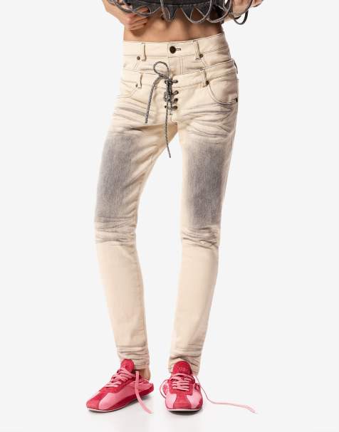 Desigual - Vaqueros blancos de corte pitillo Masha Popova - view 1