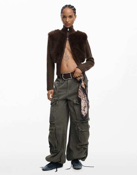 Desigual - Veste en maille - Marron chocolat - view 1