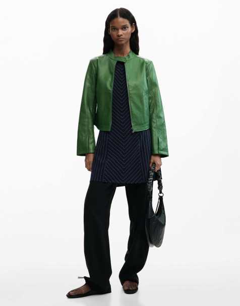 Desigual - Veste en similicuir - Vert - view 1