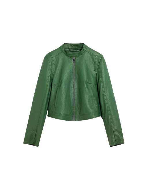 Desigual - Veste en similicuir - Vert, 4 de 4