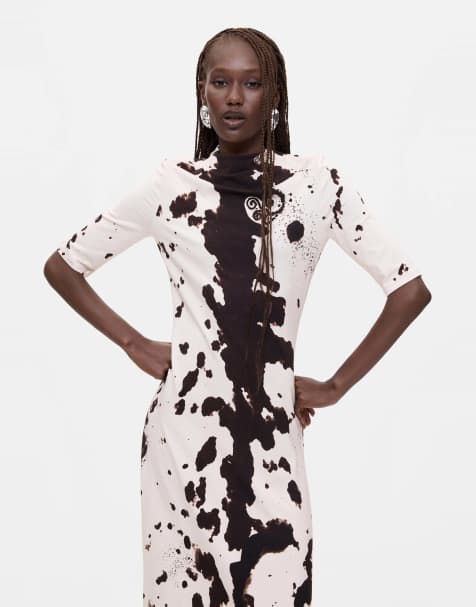 Desigual - Vestido estampado blanco - view 1
