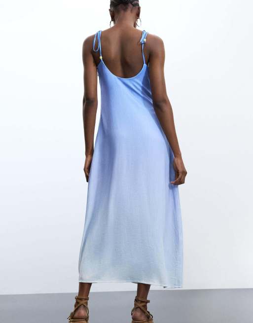 Desigual - Vestido largo estampado azul, 2 de 4