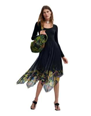 Desigual Donna Noir Vestito Da Lacroix - Immagine 5