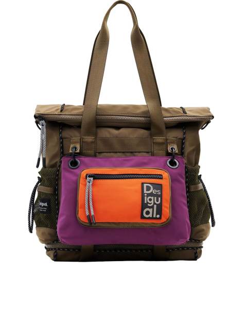 Desigual - Voyager - Mochila grande verde con diseño multiposición - view 1