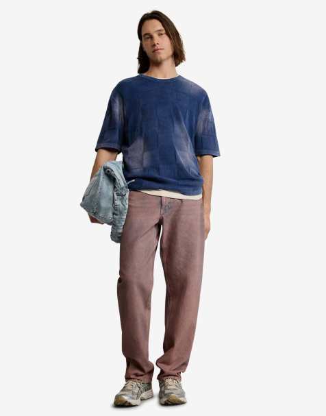 Desigual Washed-effect t-shirt in blue - LBLUE - view 1