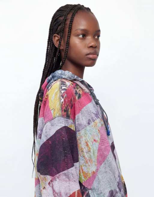 Desigual Wende-Sweatshirt mit Print in Grau, 4 von 4
