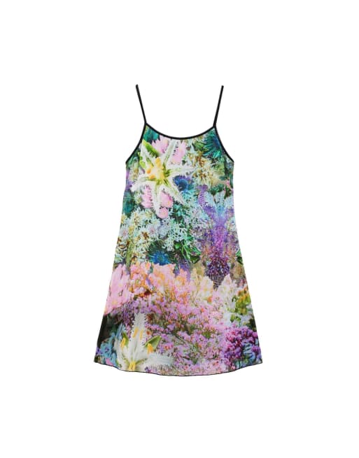 Desigual Wendekleid mit Blumenmuster in Grün, 4 von 4