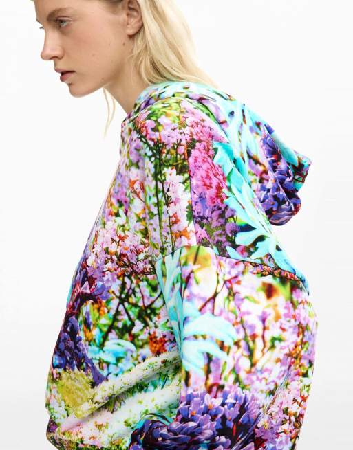 Desigual Wild garden sweatshirt in black, 3 of 4