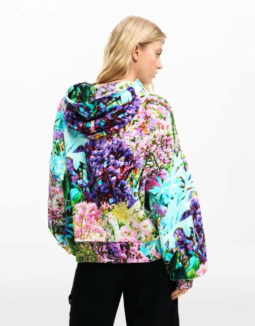 Desigual Wild garden sweatshirt in zwart, 2 van 4